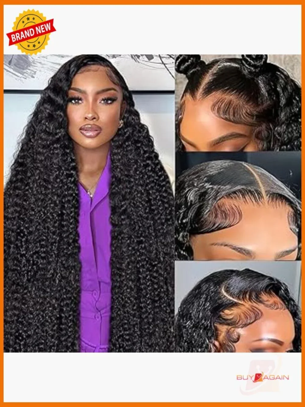 Deep Wave 13x6 HD Lace Front Wig Human Hair 28 Inch Pre Plucked